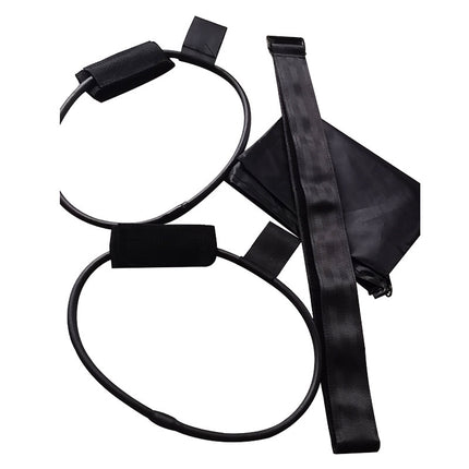 Latex Yoga Fitness Belt With Foot Pedal, Tension Rope And Workout Resistance Bands
