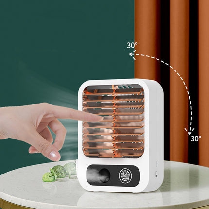 Portable 2 In 1 USB Rechargeable Air Cooling Humidifier Fan For Home, Office And Car