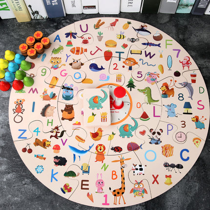 Parent & Child Interactive Learning Wooden Puzzle