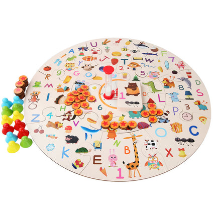 Parent & Child Interactive Learning Wooden Puzzle