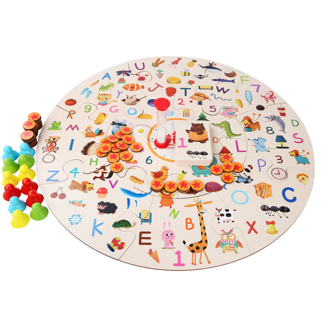 Parent & Child Interactive Learning Wooden Puzzle