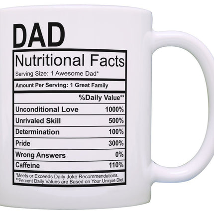 Mother's Day Nutrition Label Ceramic Coffee Mug