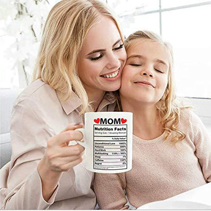 Mother's Day Nutrition Label Ceramic Coffee Mug