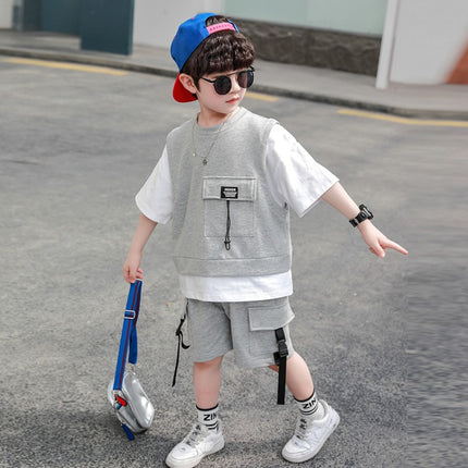Boys 2-Piece Short Sleeve Set | Top & Pants (90–160cm)
