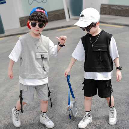 Boys 2-Piece Short Sleeve Set | Top & Pants (90–160cm)