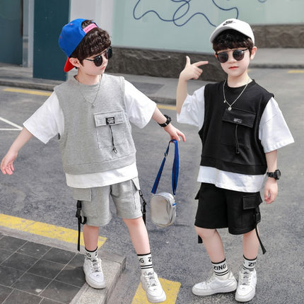 Boys 2-Piece Short Sleeve Set | Top & Pants (90–160cm)