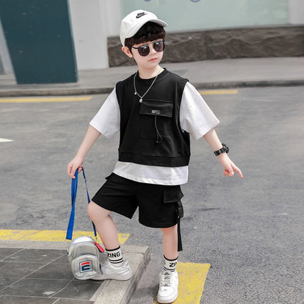 Boys 2-Piece Short Sleeve Set | Top & Pants (90–160cm)