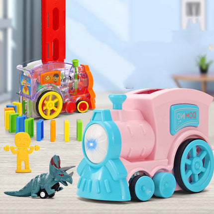 Kids Electric Domino Train Toy Set — 80, 120 & 160 Pieces