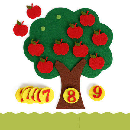 Kids Number Matching Apple Tree Math Toy