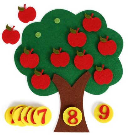 Kids Number Matching Apple Tree Math Toy