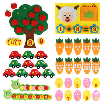 Kids Number Matching Apple Tree Math Toy
