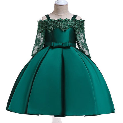 Girls Elegant Lace Special Occasion Dress