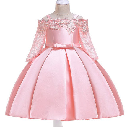 Girls Elegant Lace Special Occasion Dress