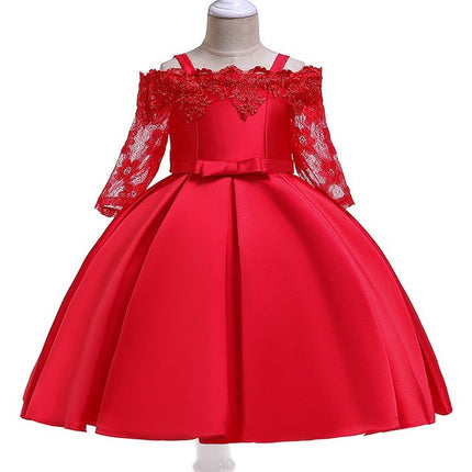 Girls Elegant Lace Special Occasion Dress