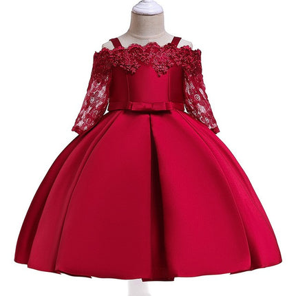 Girls Elegant Lace Special Occasion Dress