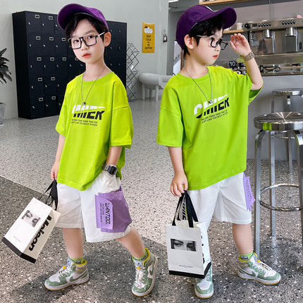 Boys Short-Sleeve Top & Shorts 2-Piece Set