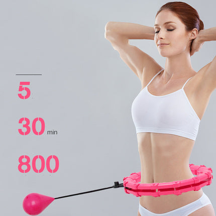 Abdominal Detachable Exercise Fitness Ring With Adjustable Sport Hoops For Weight Loss