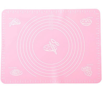 Reusable Non-Stick Silicone Baking Mat for Pastry Rolling with Measurements