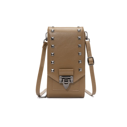 Women's Rivet Design Crossbody Bag