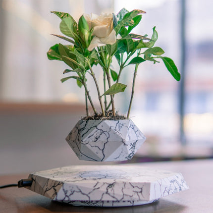 Levitating Magnetic Floating Marble Plant Pot