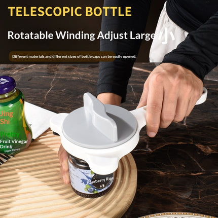 Non-slip Effortless Can Opener - Manual Adjustable Lid Opener