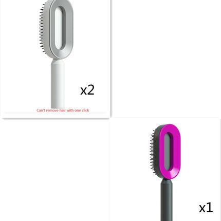 Self Cleaning Anti-Static Hair Brush