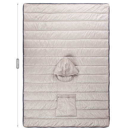 All-In-One Portable Camping Quilt, Warm Sleeping Bag And Travel Cloak