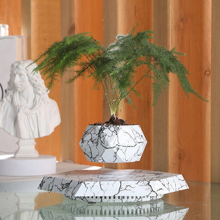 Levitating Magnetic Floating Marble Plant Pot