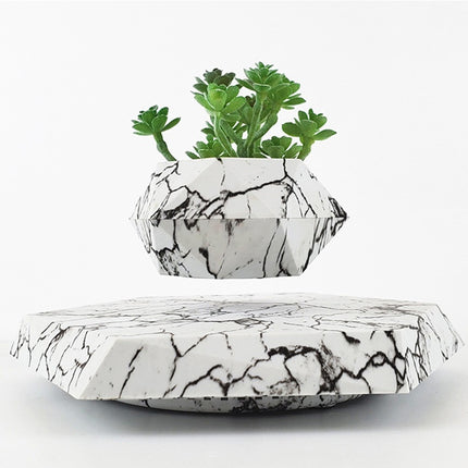 Levitating Magnetic Floating Marble Plant Pot