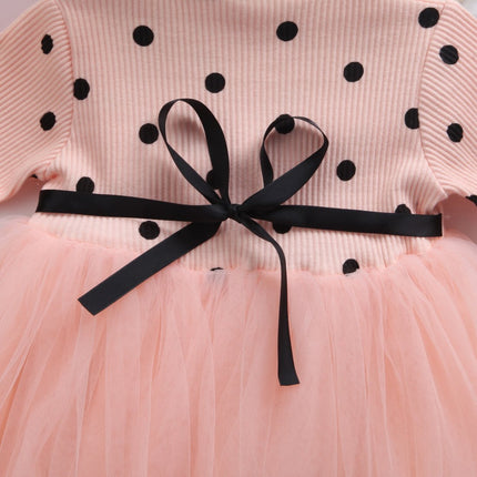 Girls Long Sleeve Tutu Lace Dress