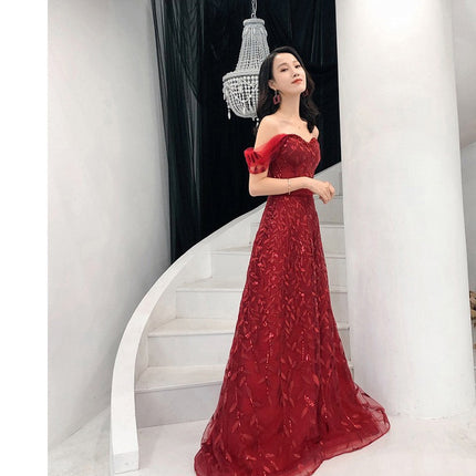 Lace Bridal Evening Dress