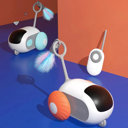 Remote Smart Control Interactive Cat Car Toy With USB Charging.