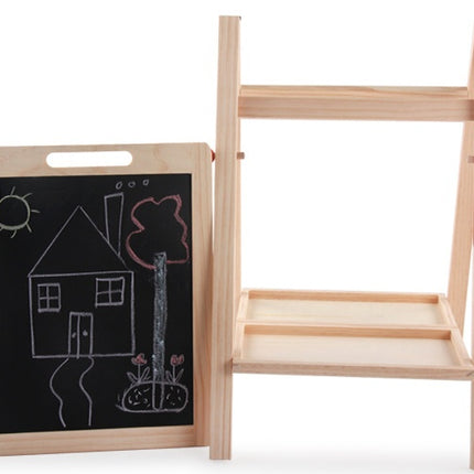 Kids Double-Sided Wooden Drawing & Writing Board