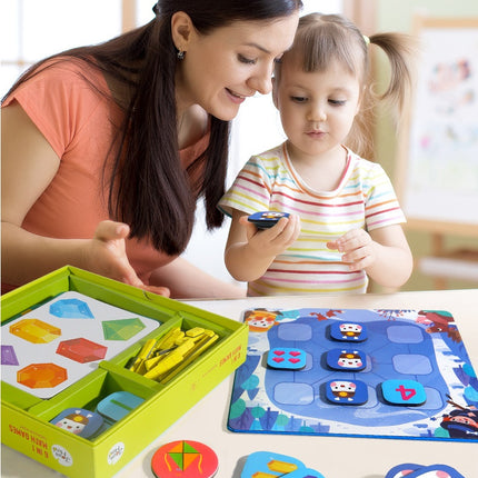 Kids 6-in-1 Magnetic Math Board Game – Parent-Child Learning Set