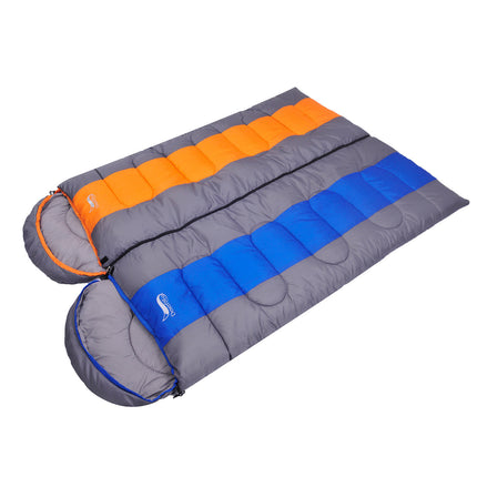 Lightweight Camping Sleeping Bag With Warm & Cold Envelope Backing