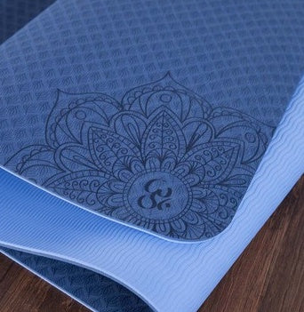 Two-color TPE Non-slip Yoga Fitness Mat