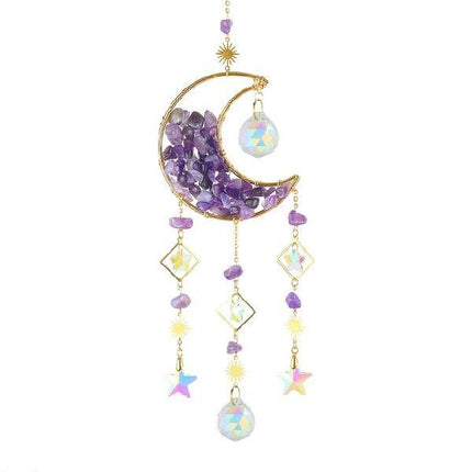 Car Moon Metal Crystal Accessory