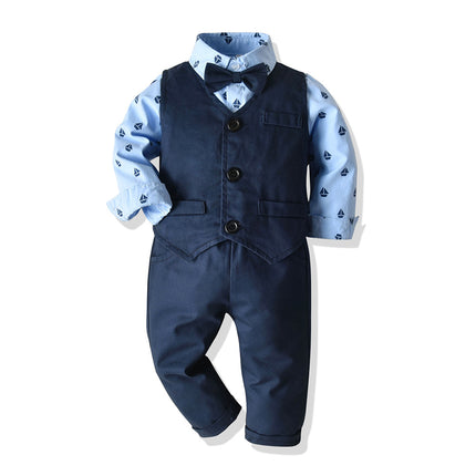 Boys 3-Piece Long Sleeve Suit Set