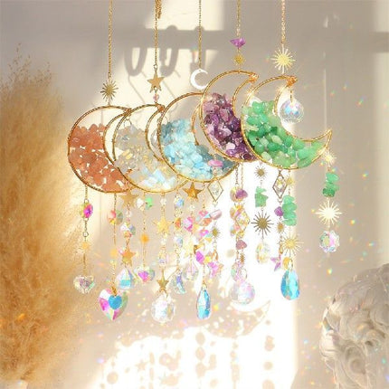 Car Moon Metal Crystal Accessory