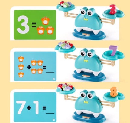 Kids Math Balance Scale Board – Addition & Subtraction Learning Set