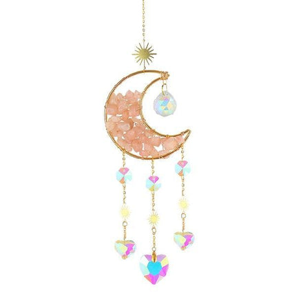Car Moon Metal Crystal Accessory