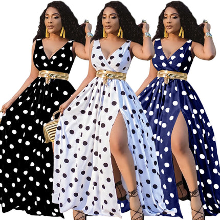 Women's Printed Maxi Swing Dress