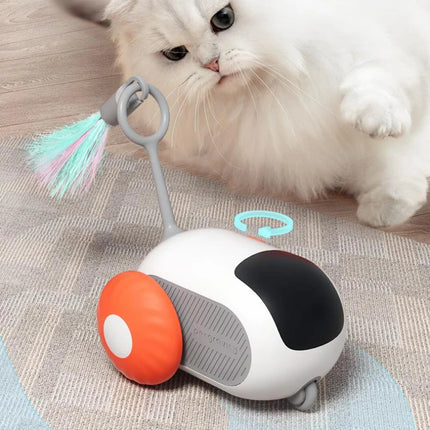 Remote Smart Control Interactive Cat Car Toy With USB Charging.