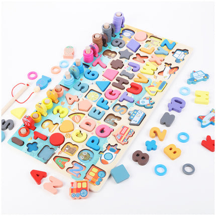 Montessori Wooden 3D Puzzle Board for Kids