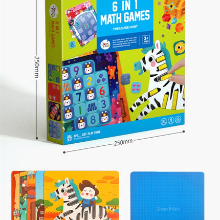Kids 6-in-1 Magnetic Math Board Game – Parent-Child Learning Set