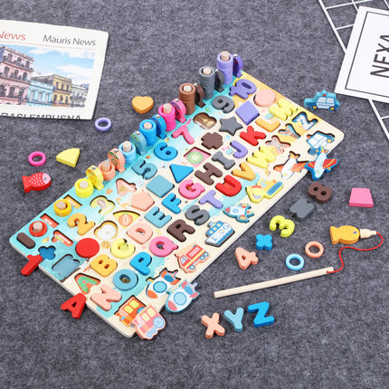 Montessori Wooden 3D Puzzle Board for Kids