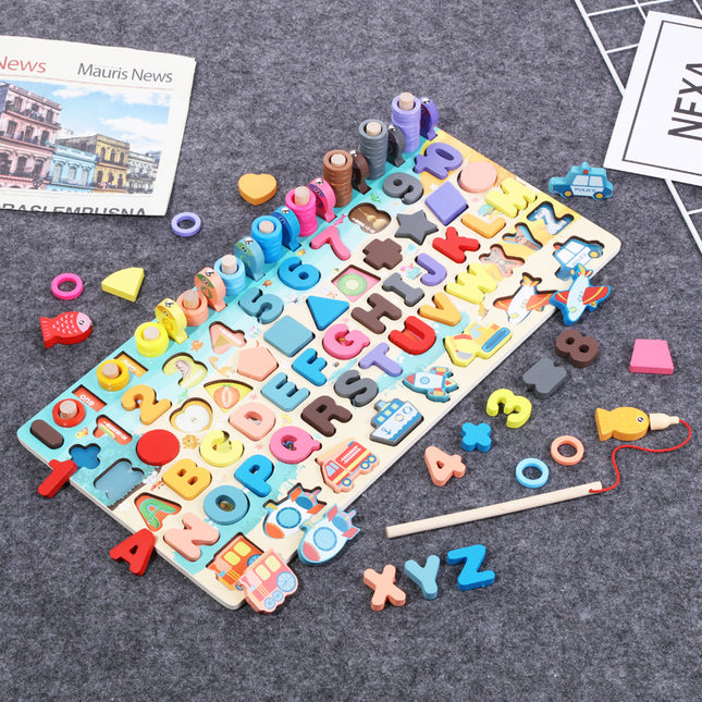 Montessori Wooden 3D Puzzle Board for Kids