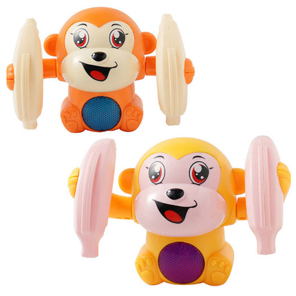 Voice-Activated Tumbling Monkey Toy for Babies – Lights, Music & Sound