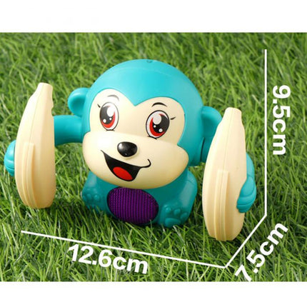 Voice-Activated Tumbling Monkey Toy for Babies – Lights, Music & Sound