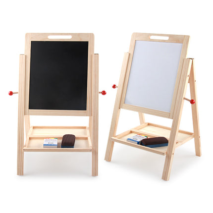 Kids Double-Sided Wooden Drawing & Writing Board